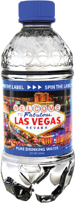 SpinWater Las Vegas Water Bottle